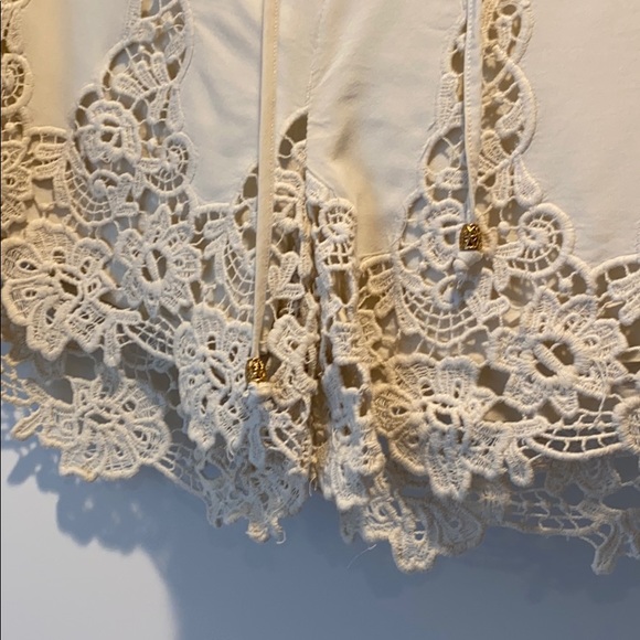 Anthropologie Elevenses cream lace shorts - Picture 2 of 4